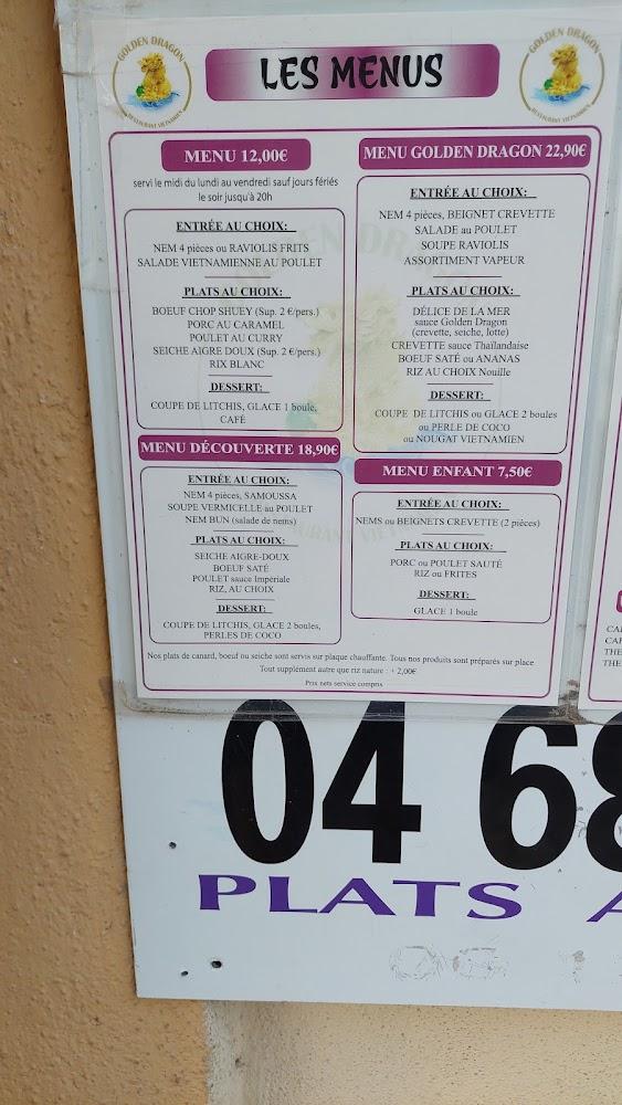 Golden Dragon - Menu Image 1