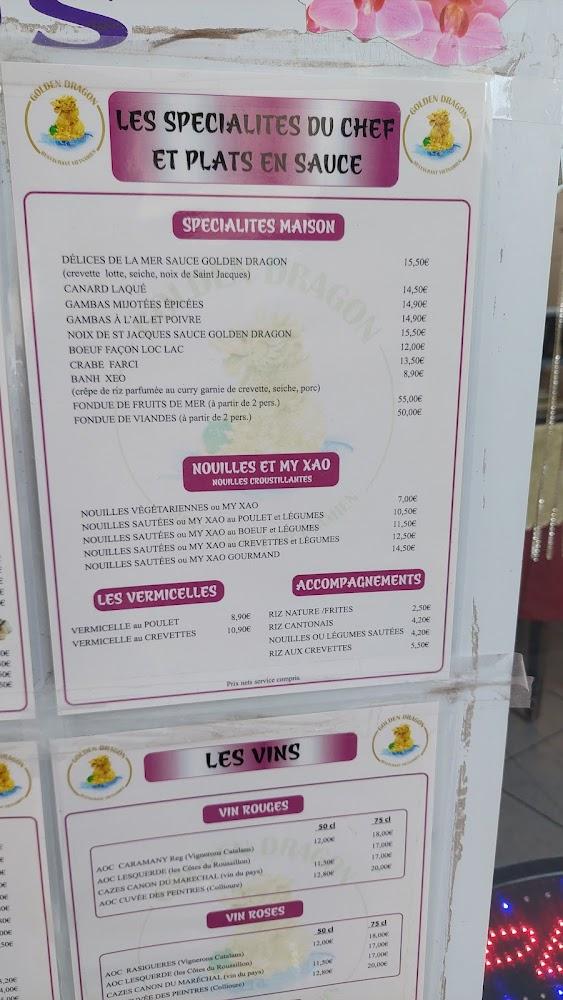 Golden Dragon - Menu Image 2